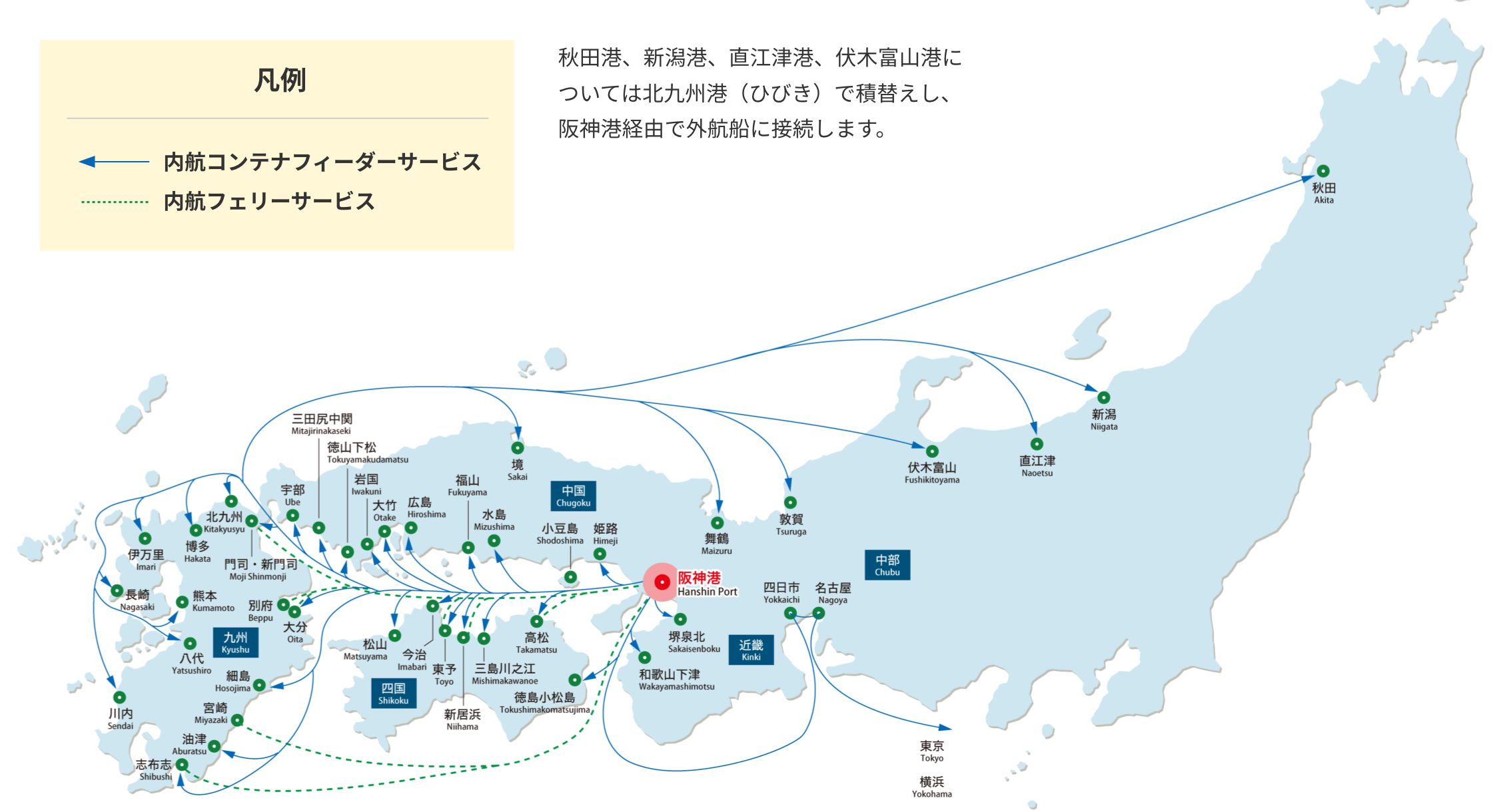 西日本の港とのネットワークを強める